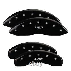 MGP Caliper Covers Set of 4 Black finish Silver MGP