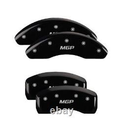 MGP Caliper Covers Set of 4 Black finish Silver MGP