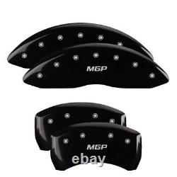 MGP Caliper Covers Set of 4 Black finish Silver MGP