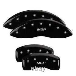 MGP Caliper Covers Set of 4 Black finish Silver MGP