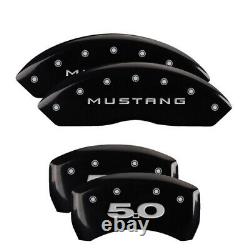 MGP Caliper Covers Set of 4 Black finish Silver Mustang / 5.0 (2011)