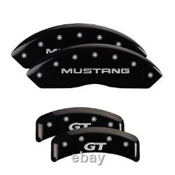 MGP Caliper Covers Set of 4 Black finish Silver Mustang /GT (SN95)
