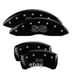 MGP Caliper Covers Set of 4 Black finish Silver SS (Classic)