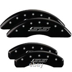 MGP Caliper Covers Set of 4 Black finish Silver SS (Gen 5/6)