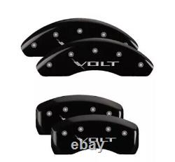 MGP Caliper Covers Set of 4 Black finish Silver Volt