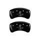Mgp Rear Set 2 Caliper Covers Engraved Rear Gt500 Shelby & Cobra Black Finish Si