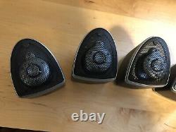 MIRAGE NANOSAT Speakers Five (5) speaker set black and silver finish