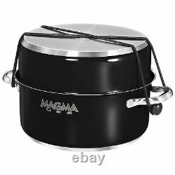 Magma Products 10 Piece Induction Cookware Set with Nonstick Enamel Finish, Black