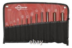 Mayhew Tools 62254 Pilot Punch 12-Piece Set Black Oxide Finish