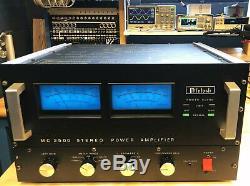 McIntosh MC2500 Solid State Amplifier Collector Set Rare Black Finish