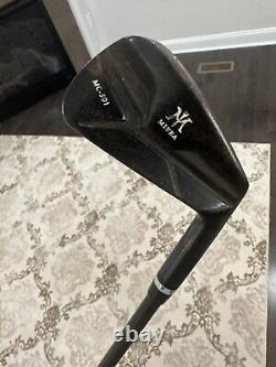 Miura MC 501 Iron Set 4,5 Black Raw Finish Mmt 125 Leather Grips