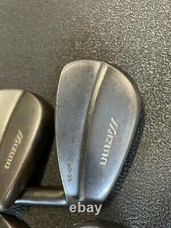 Mizuno MP 33 Forged Iron set Rare, Custom Order in Black Finish. 3-PW