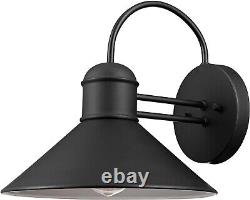 Modern Industrial Outdoor Wall Sconce Set 11 Black Finish for Bright Spaces