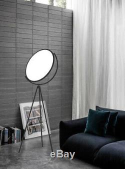 Modern Tripod Table and Floor Lamp Set, Black Metal Finish, Living Room Lamp New