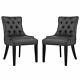Modway Regent Faux Leather Tufted Dining Side Chair (set Of 2)