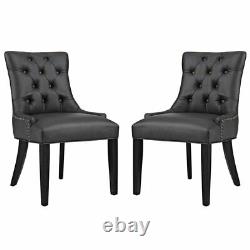 Modway Regent Faux Leather Tufted Dining Side Chair (Set of 2)