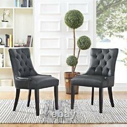Modway Regent Faux Leather Tufted Dining Side Chair (Set of 2)