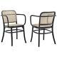 Modway Winona Wood Set Of 2 Dining Chair With Black Finish Eei-6076-blk