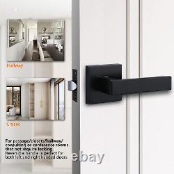 NEWBANG Heavy Duty Door Lever in Matte Black Finish, Keyed Entry/Passage/Privacy
