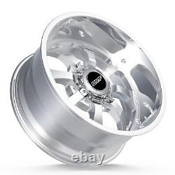 NEW SET OF 4 22 BMF WHEELS PAYBACK 22X10.5 8x170 POLISHED FINISH