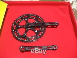 NIB rare ZEUS 2000 black finish crank set with Ti BB factory drilled 53/42 rings