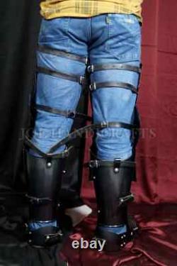 Nazgul leg Set Costume, Black Finish, Ring Wraith Witch King Halloween Costume