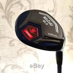 New Japan Wazaki Black Oil Finish Mx Steel 456789PS Hybrid Iron Golf Club Set&c