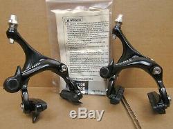 New-Old-Stock Shimano 105 Brake Caliper Set (Model BR-5501). Black Finish