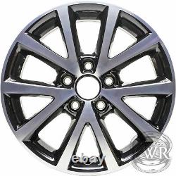 New Set of 4 16 Machined Black Alloy Wheels for 2005-2018 VW Volkswagen Jetta