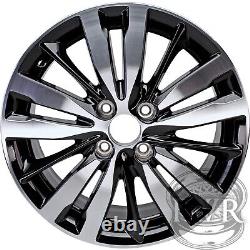 New Set of 4 16 Machined and Black Alloy Wheels Rims for 2009-2020 Honda Fit