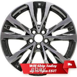 New Set of 4 17 Black Machined Alloy Wheels Rims for 2009-2020 Toyota Corolla