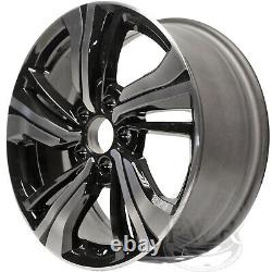 New Set of 4 17 Machined and Black Alloy Wheels Rims for 2006-2021 Honda Civic