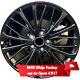 New Set Of 4 18 Gloss Black Alloy Wheels Rims For 2018-2021 Toyota Camry