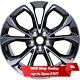New Set Of 4 18 Machined Black Alloy Wheels Rims For 2017-2019 Chevrolet Cruze