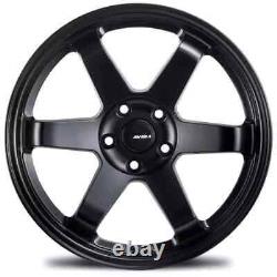 New Set of Avid1 AV06 18x9.5 +38et 5x114.3 Matte Black Finish (Set of 4 Wheels)