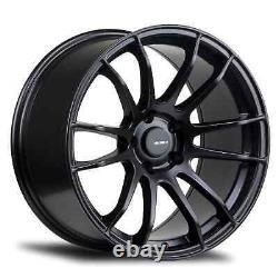 New Set of Avid1 AV20 18x8.0 +35et 5x114.3 Matte Black Finish (Set of 4 Wheels)