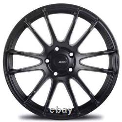 New Set of Avid1 AV20 18x8.0 +35et 5x114.3 Matte Black Finish (Set of 4 Wheels)