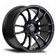 New Set Of Avid1 Av20 18x9.5 +38 5x114.3 Matte Black Finish Wheels (set Of 4)