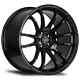 New Set Of Avid1 Av20 18x9.5 +38et 5x114.3 Gloss Black Finish (set Of 4 Wheels)