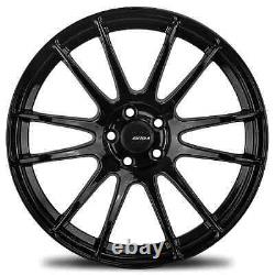 New Set of Avid1 AV20 18x9.5 +38et 5x114.3 Gloss Black Finish (Set of 4 Wheels)