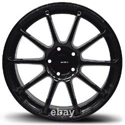 New Set of Avid1 AV27 18x8.5 +35 5x114.3 Gloss Black Finish Wheels (Set of 4)
