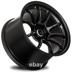 New Set of Avid1 AV40 18x8.5 +35 5x114.3 Matte Black Finish Wheels (Set of 4)