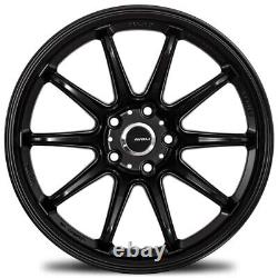 New Set of Avid1 AV40 18x8.5 +35 5x114.3 Matte Black Finish Wheels (Set of 4)