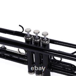 Nickel Plated Trumpet Gloves Set Black Smooth Finish Quality Performance