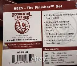 Occidental Leather NEW WithTags 9525M LARGE Tool Belt Carpenter Finisher Set