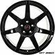 Project 6gr Seven Gloss Black Finish R-spec Gt350/gt350r Set Of 4