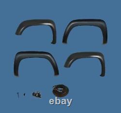 Paintable Black 04-12 Chevrolet Colorado Extended Style Fender Flares Full Set
