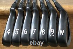 Ping s55 Iron Set (4-PW) NICE RH Xtreme Dark Finish Stiff Flex