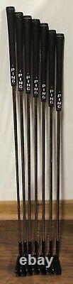 Ping s55 Iron Set (4-PW) NICE RH Xtreme Dark Finish Stiff Flex