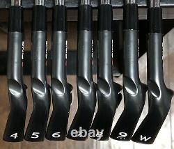 Ping s55 Iron Set (4-PW) NICE RH Xtreme Dark Finish Stiff Flex